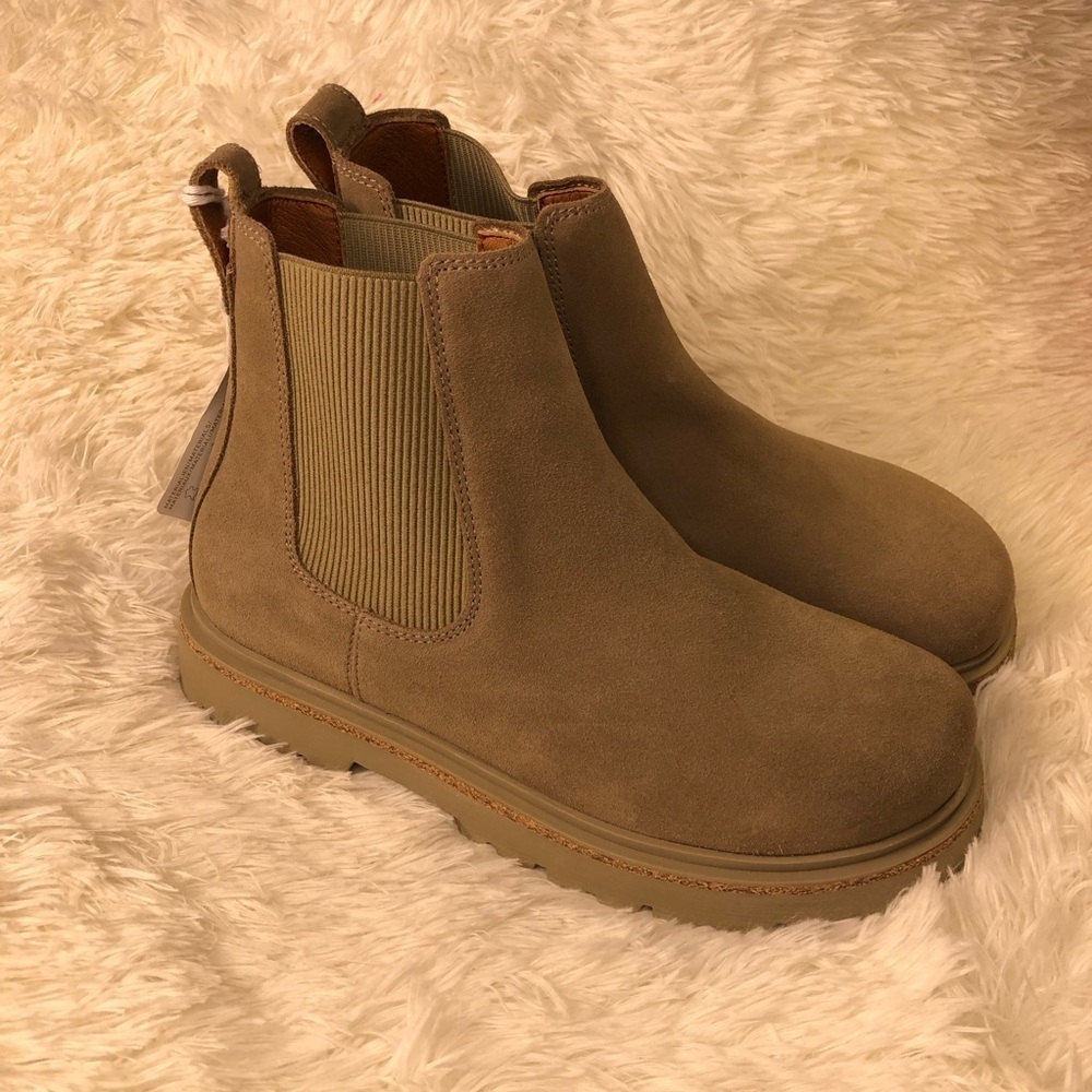 Birkenstock Tan Leather Boots Highwood Slip On Women size 37 (6-6.5) & 40 (9-9.5 - Picture 4 of 16